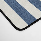 Pinstripe in Navy Blue Desk Mat Gallery Image 4