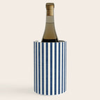 Pinstripe in Navy Blue Wine Chiller Gallery Image 2