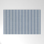Pinstripe in Navy Blue Welcome Mat Gallery Image 1