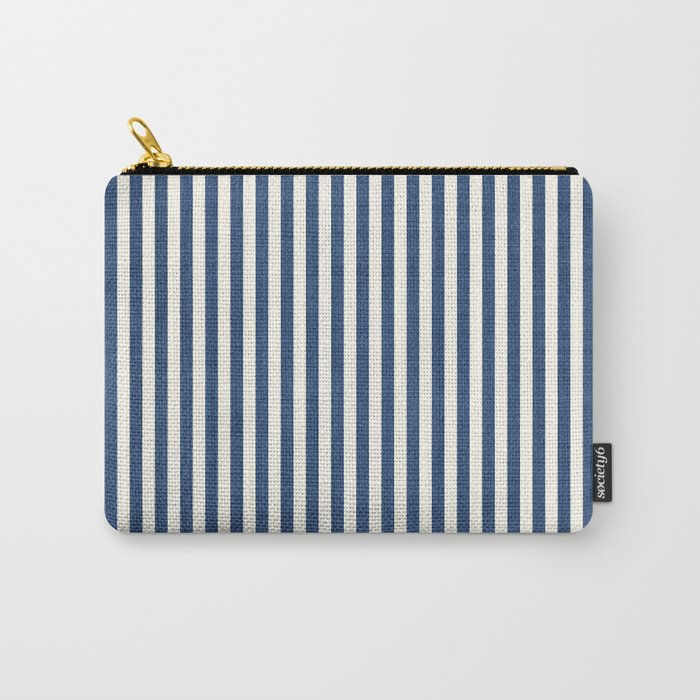 Pinstripe in Navy Blue Carry All Pouch Gallery Image 1