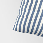 Pinstripe in Navy Blue Pillow Sham Gallery Image 4