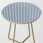 Pinstripe in Navy Blue Side Table Gallery Image 2