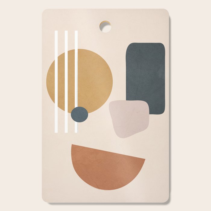 Minimal Abstract Shapes No.58 Cutting Board Gallery Image 1