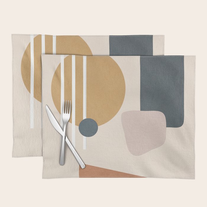 Minimal Abstract Shapes No.58 Placemat Gallery Image 1