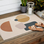 Minimal Abstract Shapes No.58 Outdoor Rug Gallery Image 2