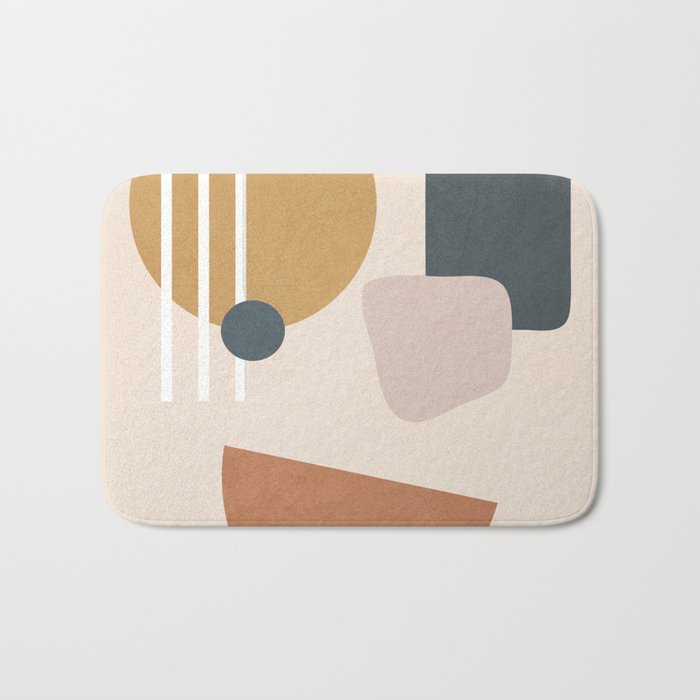 Minimal Abstract Shapes No.58 Bath Mat Gallery Image 1