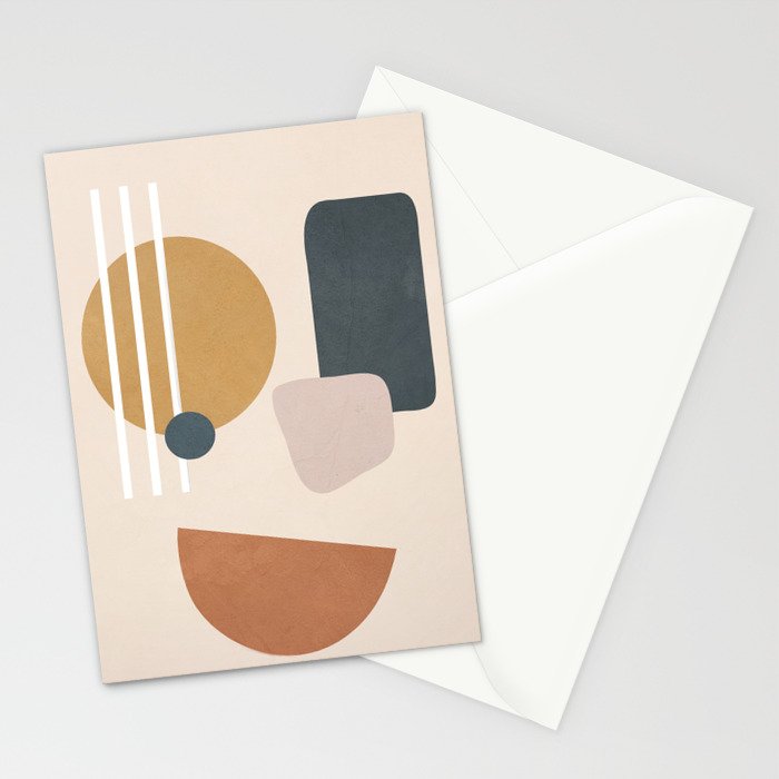 Minimal Abstract Shapes No.58 Stationery Card Gallery Image 2