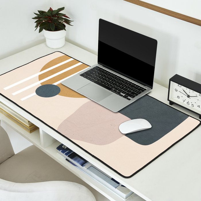 Minimal Abstract Shapes No.58 Desk Mat Gallery Image 2