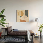 Minimal Abstract Shapes No.58 Wood Wall Art Gallery Image 2