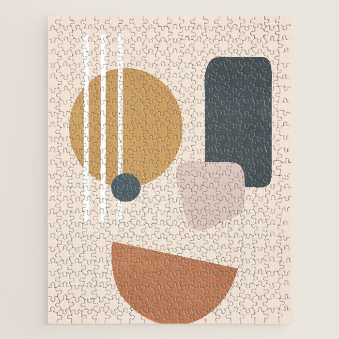 Minimal Abstract Shapes No.58 Jigsaw Puzzle Gallery Image 1