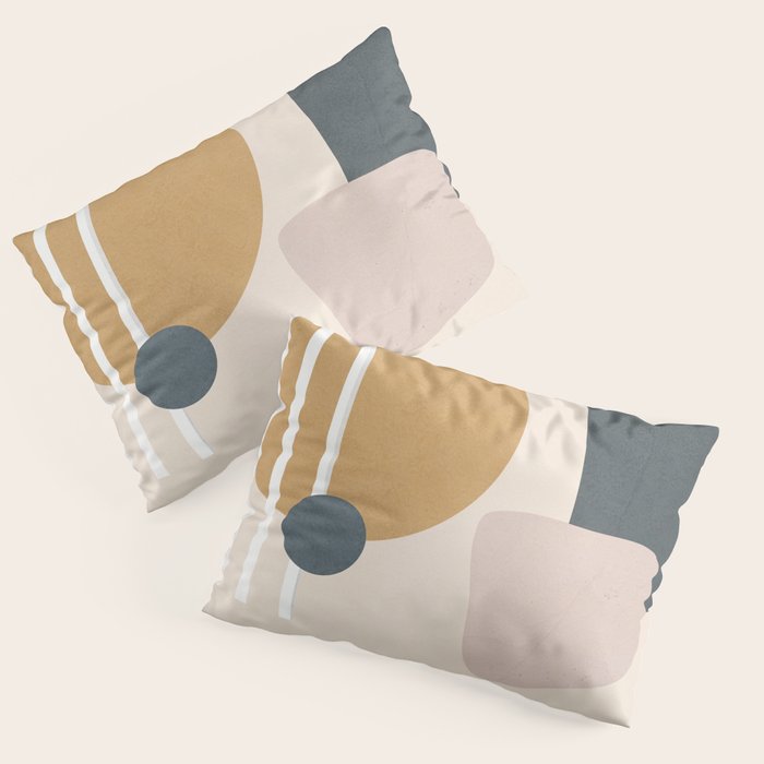 Minimal Abstract Shapes No.58 Pillow Sham Gallery Image 3