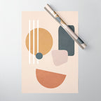 Minimal Abstract Shapes No.58 Wrapping Paper Gallery Image 1