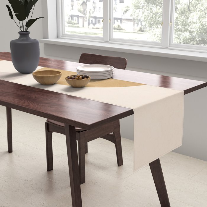 Minimal Abstract Shapes No.58 Table Runner Gallery Image 2
