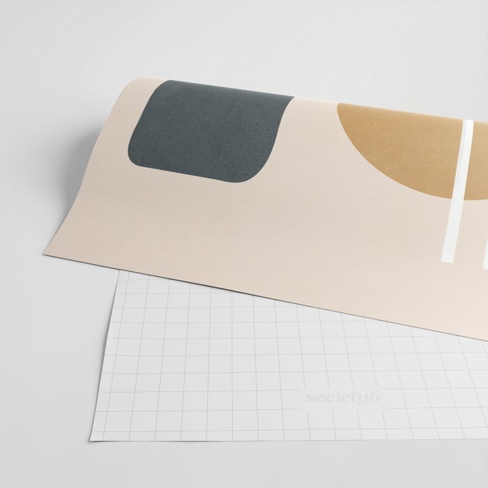 Minimal Abstract Shapes No.58 Wrapping Paper Gallery Image 2