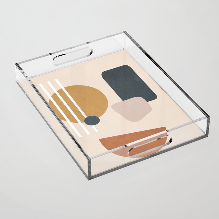 Minimal Abstract Shapes No.58 Acrylic Tray Gallery Image 1