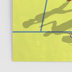 Bring Your Game to Life | Vibrant Yellow Basketball Court Artwork Poster Gallery Image 3