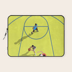 Bring Your Game to Life | Vibrant Yellow Basketball Court Artwork Laptop Sleeve Gallery Image 1