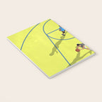 Bring Your Game to Life | Vibrant Yellow Basketball Court Artwork Notebook Gallery Image 3