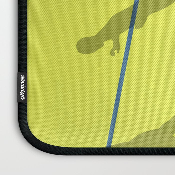 Bring Your Game to Life | Vibrant Yellow Basketball Court Artwork Laptop Sleeve Gallery Image 3