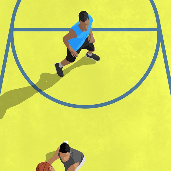 Bring Your Game to Life | Vibrant Yellow Basketball Court Artwork Coffee Mug Gallery Image 2