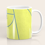 Bring Your Game to Life | Vibrant Yellow Basketball Court Artwork Coffee Mug Gallery Image 1