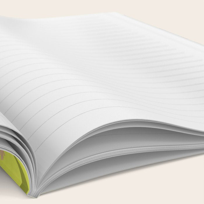 Bring Your Game to Life | Vibrant Yellow Basketball Court Artwork Notebook Gallery Image 2