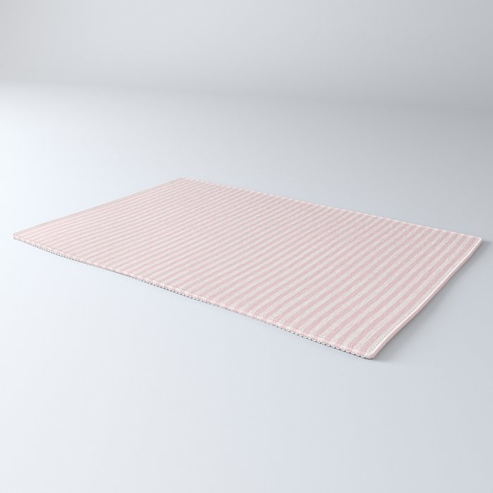 Pink Striped Pattern Rug Gallery Image 3