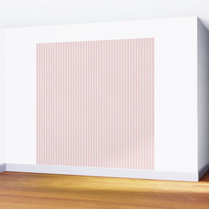 Pink Striped Pattern Wall Mural Gallery Image 2