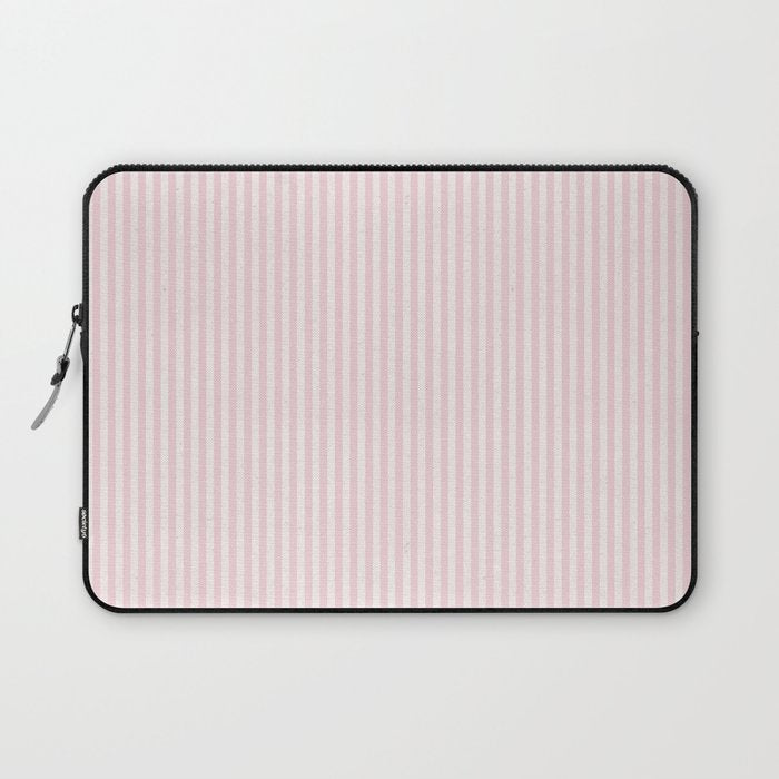 Pink Striped Pattern Laptop Sleeve Gallery Image 1