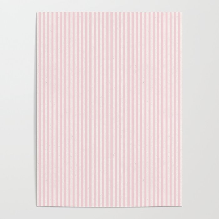 Pink Striped Pattern Poster