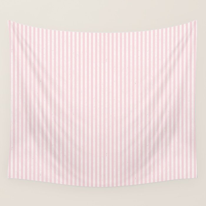 Pink Striped Pattern Wall Tapestry Gallery Image 4
