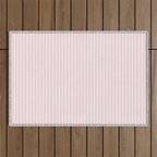 Pink Striped Pattern Outdoor Rug Gallery Image 1
