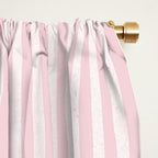 Pink Striped Pattern Window Curtain Gallery Image 2