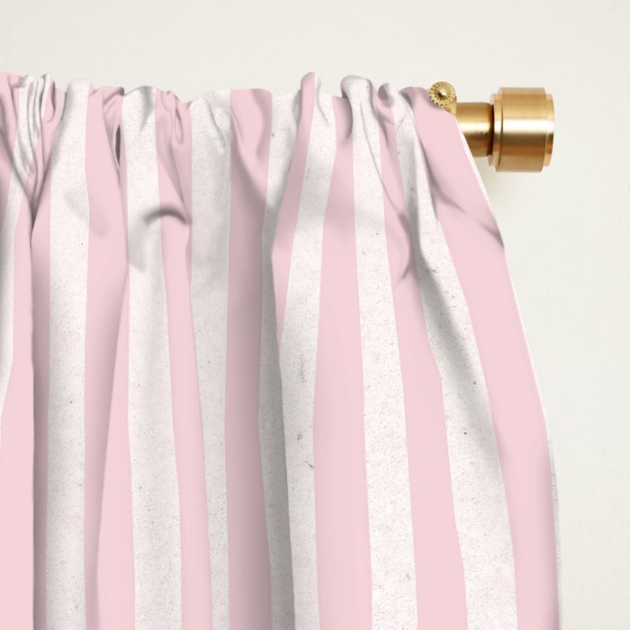 Pink Striped Pattern Window Curtain Gallery Image 2