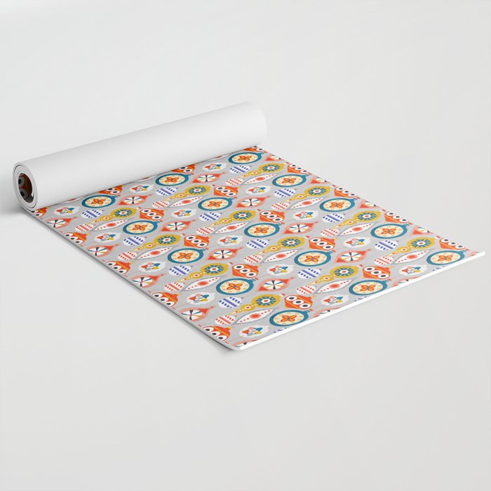 Christmas retro baubles no3 Yoga Mat Gallery Image 2