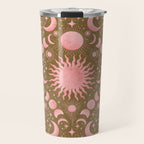 Dusty Pink Boho Celestial Travel Mug Gallery Image 1