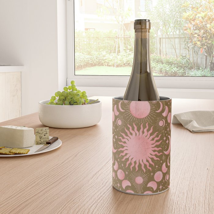 Dusty Pink Boho Celestial Wine Chiller Gallery Image 4