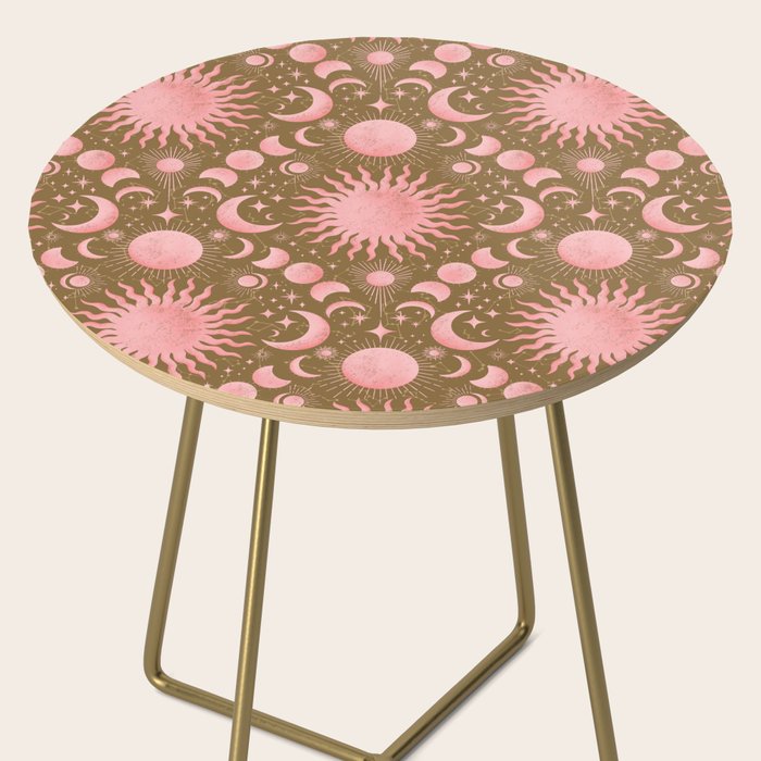 Dusty Pink Boho Celestial Side Table Gallery Image 2