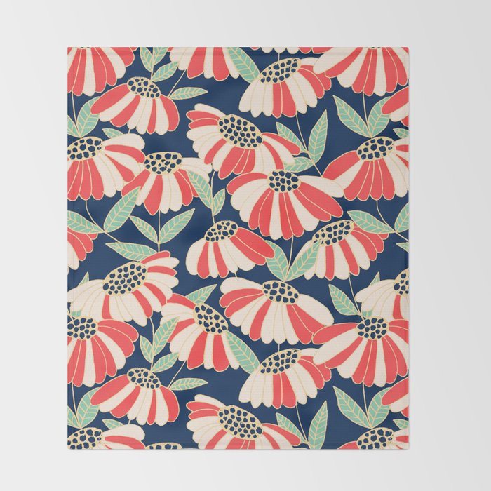 Botany pattern Throw Blanket Gallery Image 2