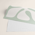 Minimal Abstract Matisse Monstera Pastel Sage Green 2/2 Wrapping Paper Gallery Image 2