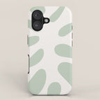 Minimal Abstract Matisse Monstera Pastel Sage Green 2/2 iPhone Case Gallery Image 1