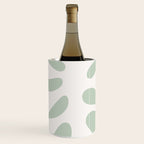 Minimal Abstract Matisse Monstera Pastel Sage Green 2/2 Wine Chiller Gallery Image 1