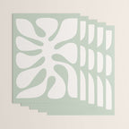 Minimal Abstract Matisse Monstera Pastel Sage Green 2/2 Wrapping Paper Gallery Image 3