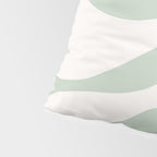 Minimal Abstract Matisse Monstera Pastel Sage Green 2/2 Pillow Sham Gallery Image 4