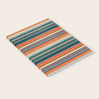serape southwest stripe - orange & dark teal Notebook Gallery Image 2