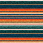 serape southwest stripe - orange & dark teal Coffee Mug Gallery Image 2