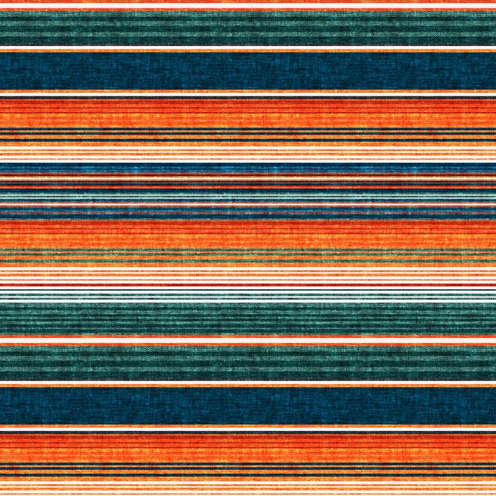 serape southwest stripe - orange & dark teal Coffee Mug Gallery Image 2