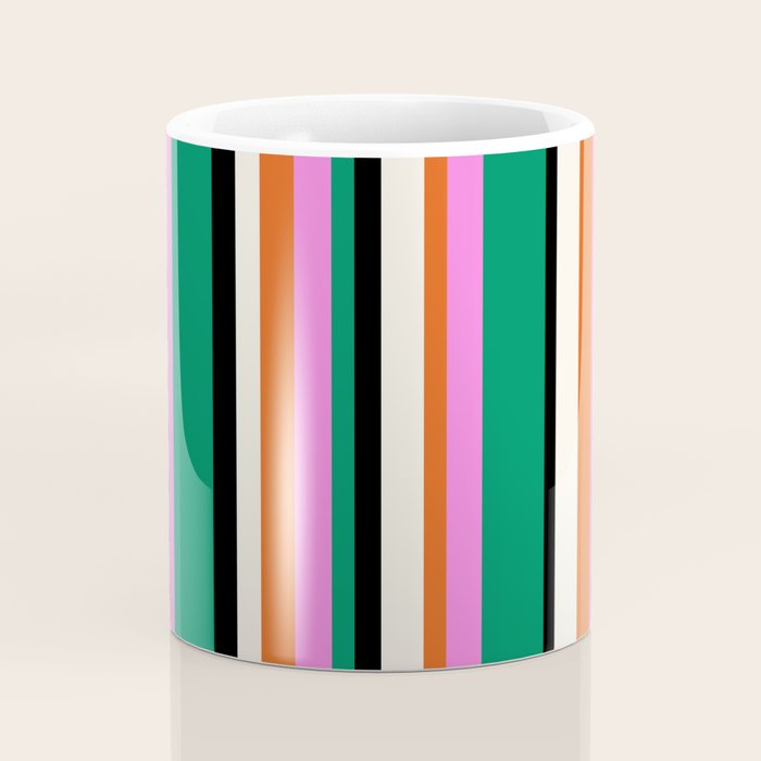 Classic Stripes XIV - Bold Retro Coffee Mug Gallery Image 4