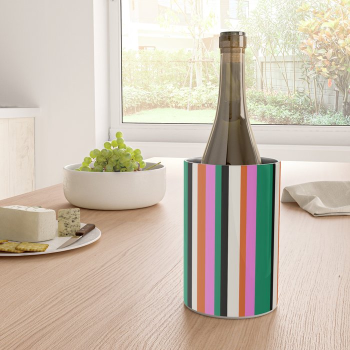 Classic Stripes XIV - Bold Retro Wine Chiller Gallery Image 4