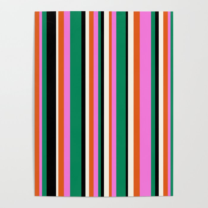 Classic Stripes XIV - Bold Retro Poster Gallery Image 4